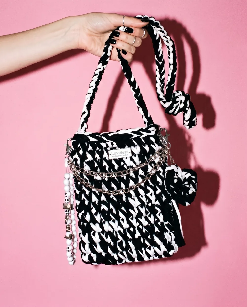 Bolsa Hailey, preto e branco